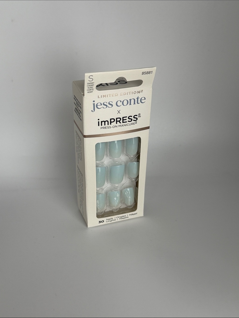 ULTRA RARE jess conte x imPRESS Press-On Manicure - Pale Seafoam BNIB